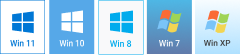 Windows 11, 10, 8, 7
